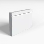 1 V Groove Skirting Board Transparent