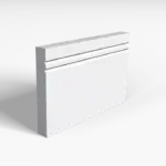 2 V Grooves Skirting Board Transparent