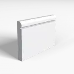 Chamfer And 1 Square Groove Skirting Board Transparent