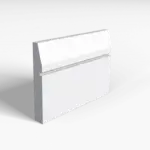 Splay And 1 Square Groove Skirting Board Transparent