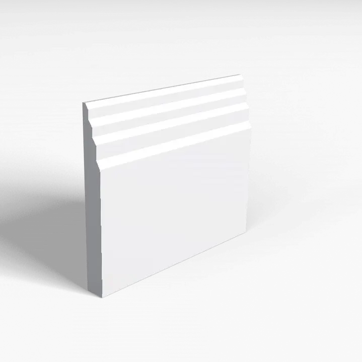 Stepped Skirting Board Transparent